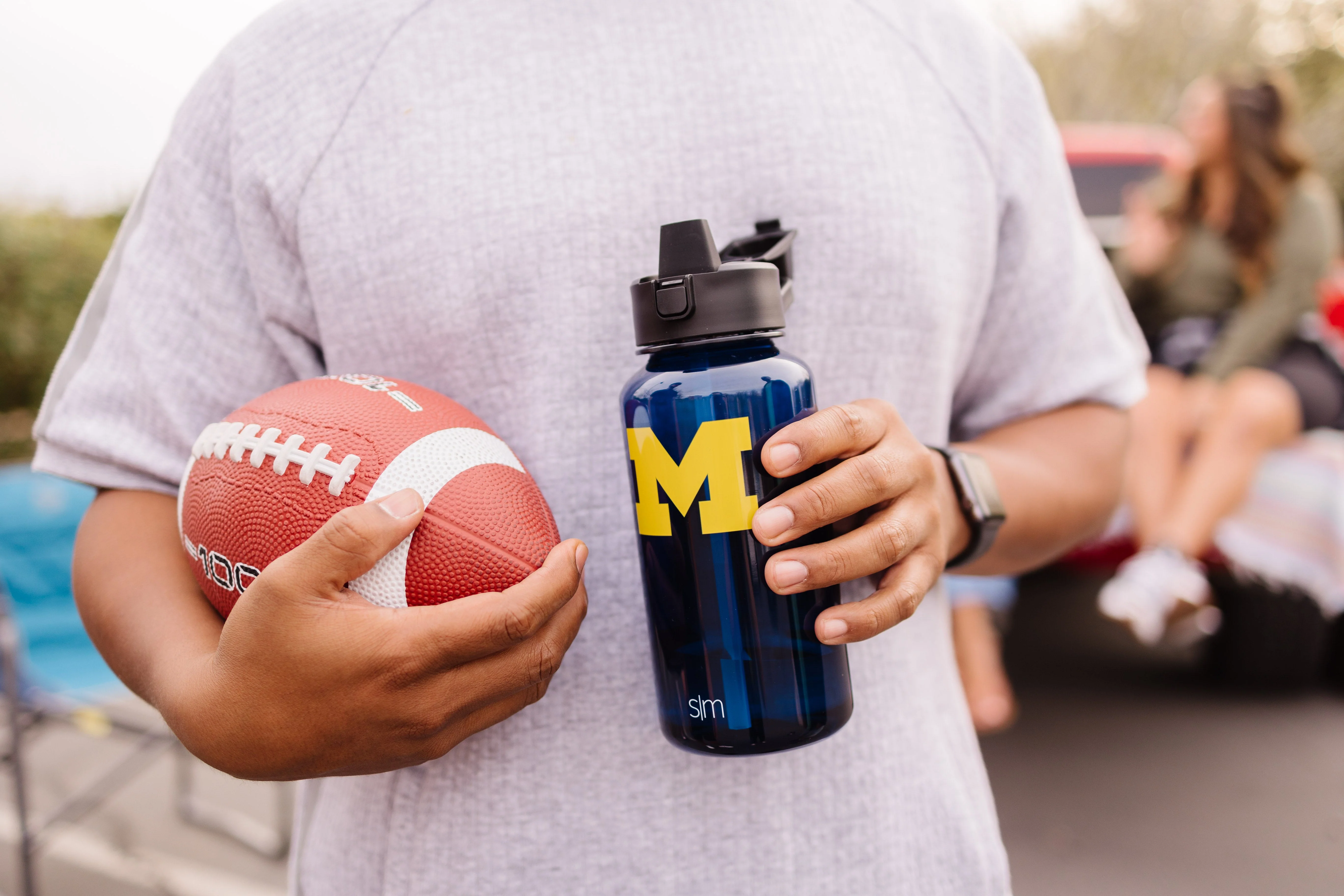 Collegiate Plastic Summit Water Bottle with Simple Flip Straw Lid - Image 5