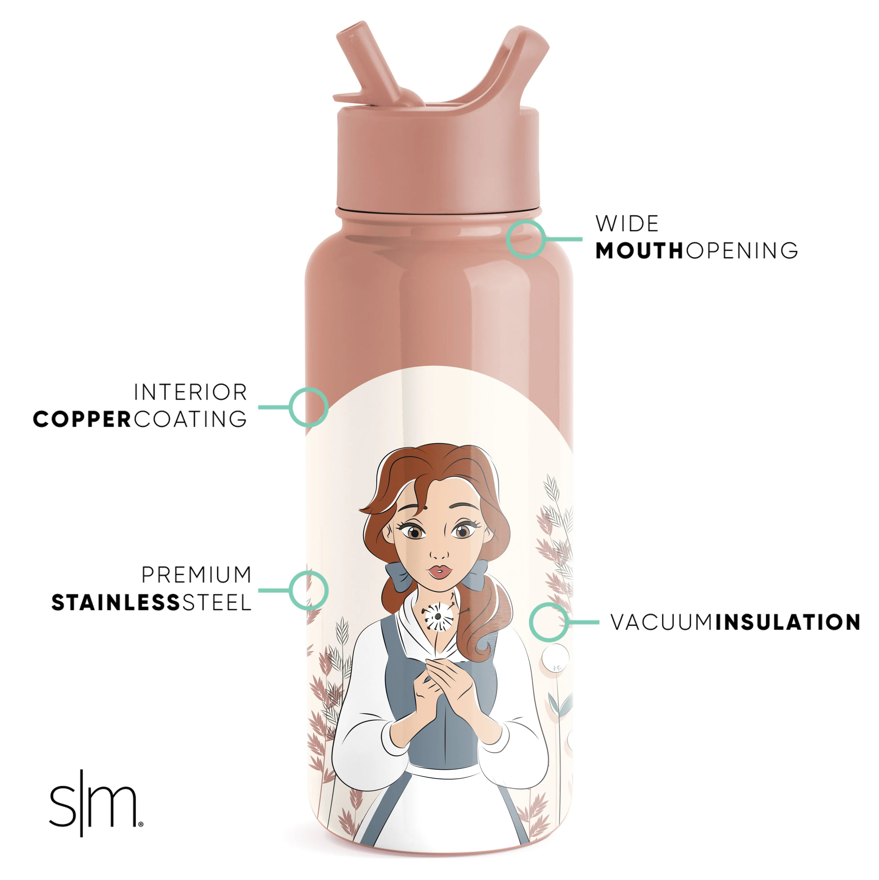 Disney Summit Water Bottle with Straw Lid - Image 3