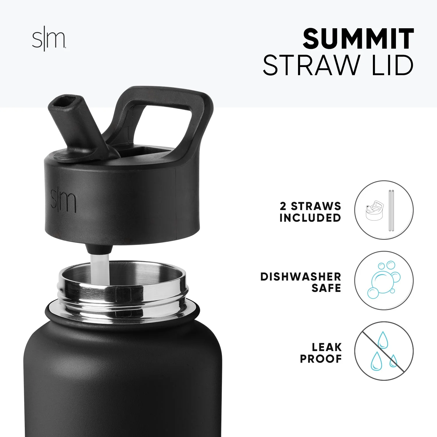 Disney Summit Water Bottle with Straw Lid - Image 3