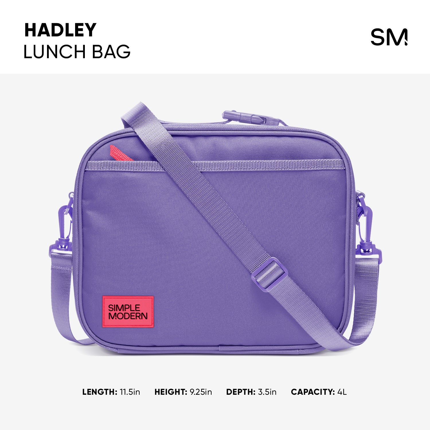 Hadley Lunch Bag with Shoulder Strap - Image 2