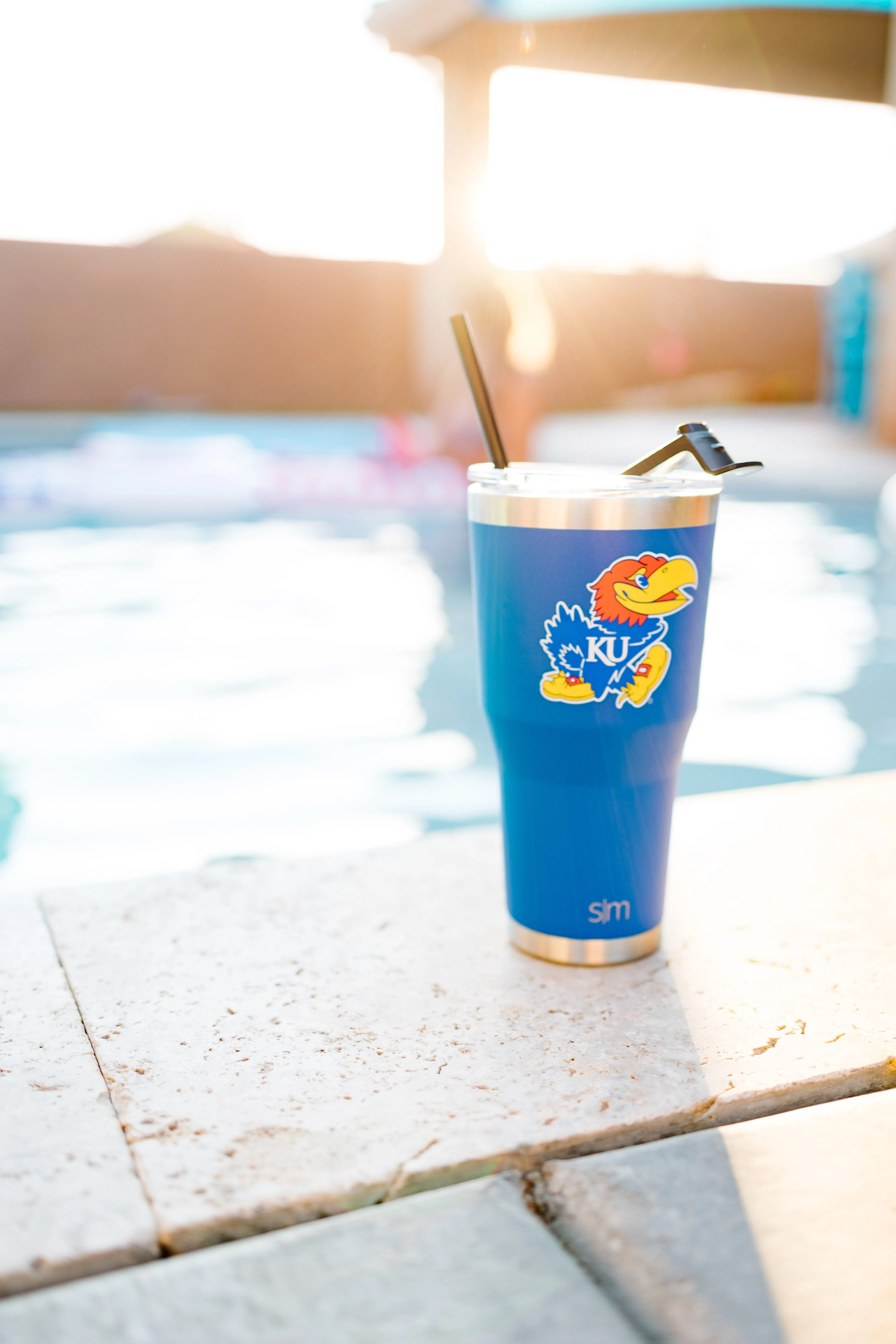 Collegiate Cruiser Tumbler with Flip Lid and Straw - Image 5