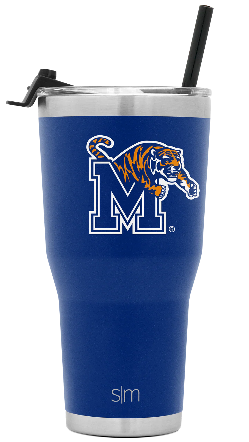 Collegiate Cruiser Tumbler with Flip Lid and Straw
