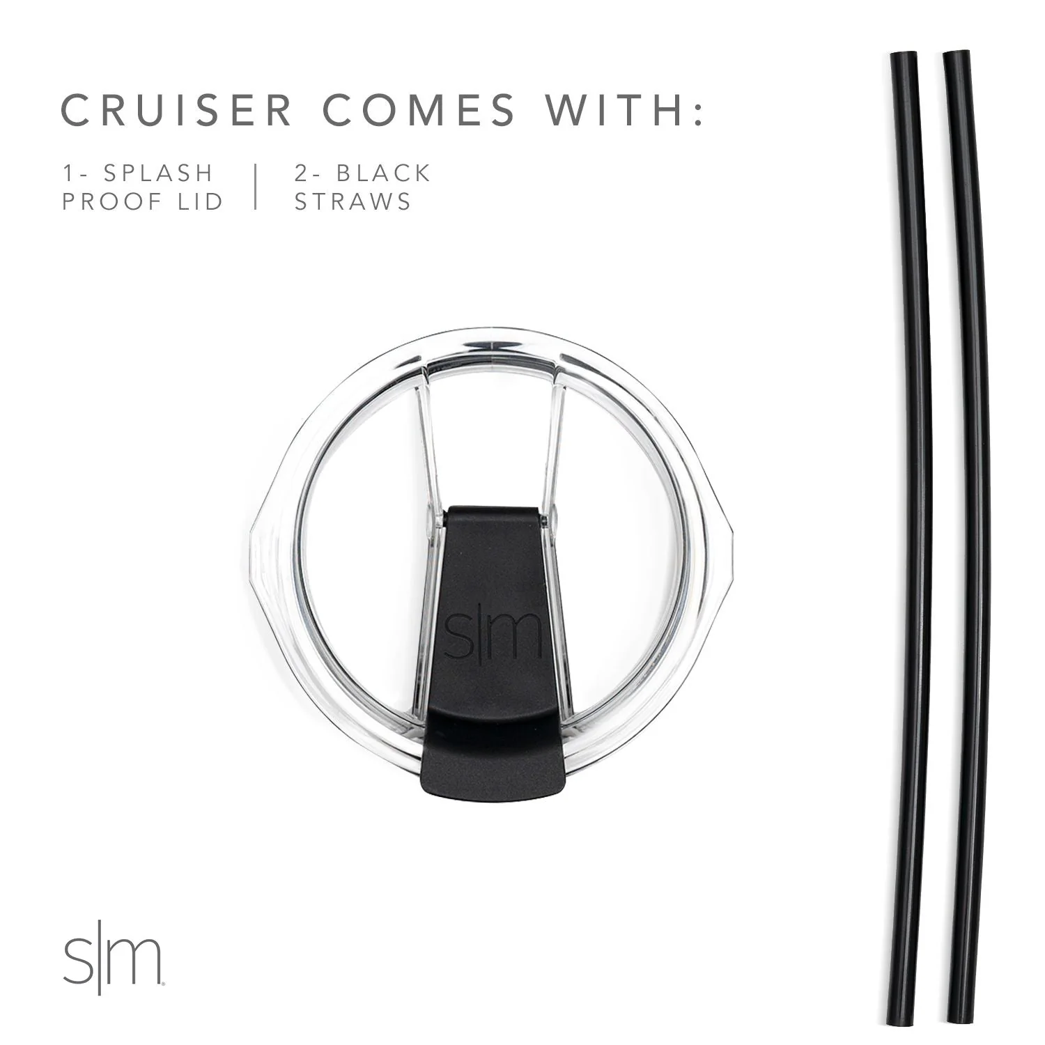 Collegiate Cruiser Tumbler with Flip Lid and Straw - Image 3