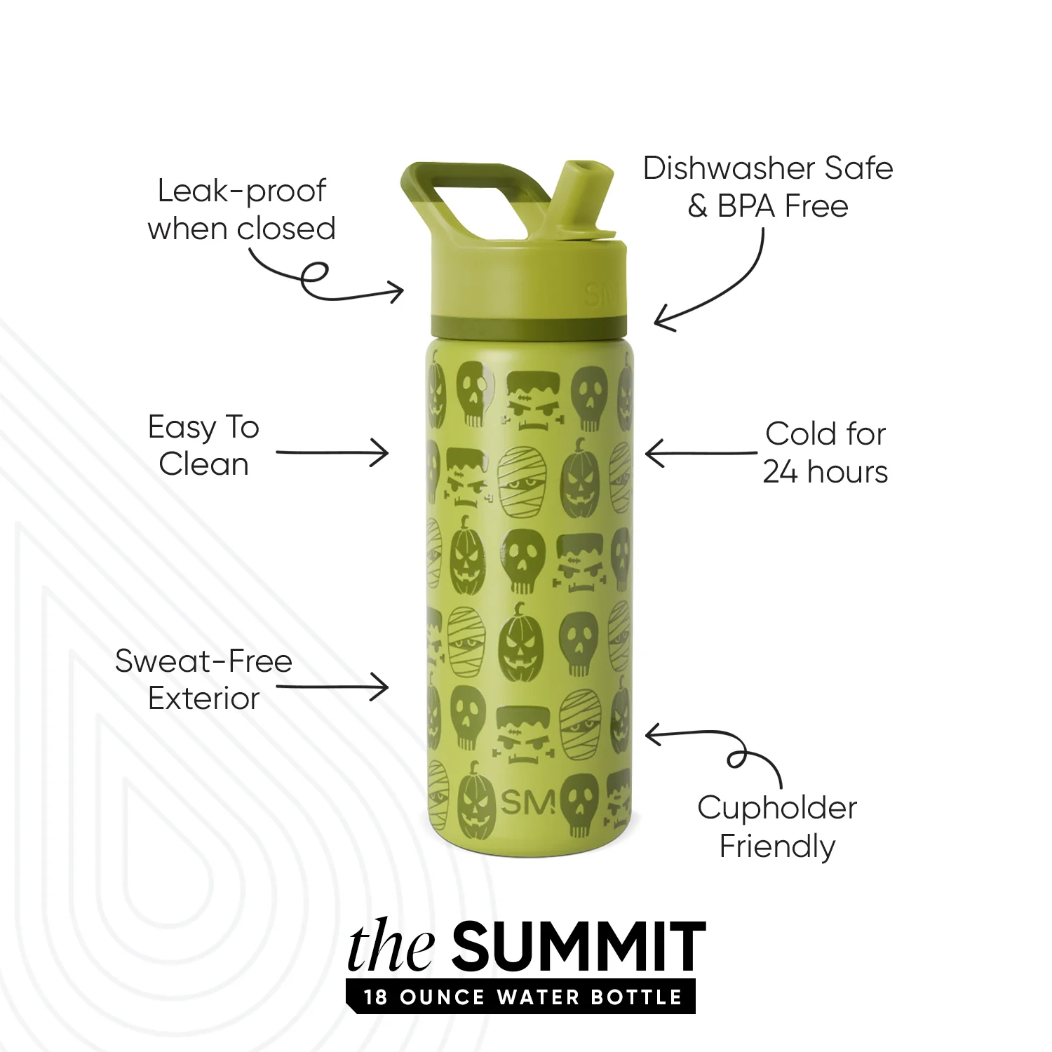 Summit Water Bottle with Straw Lid - Image 2