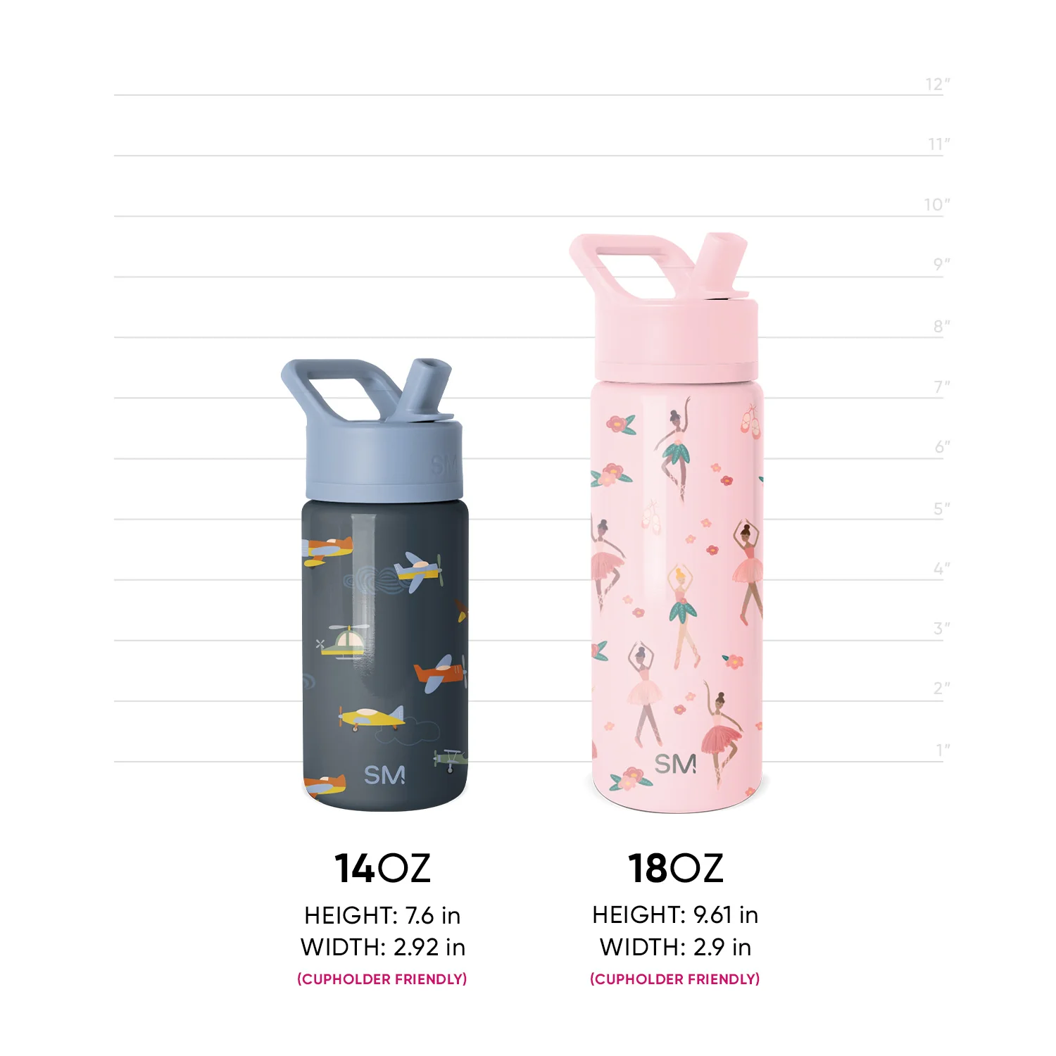 Summit Kids Water Bottle with Straw Lid - Image 4