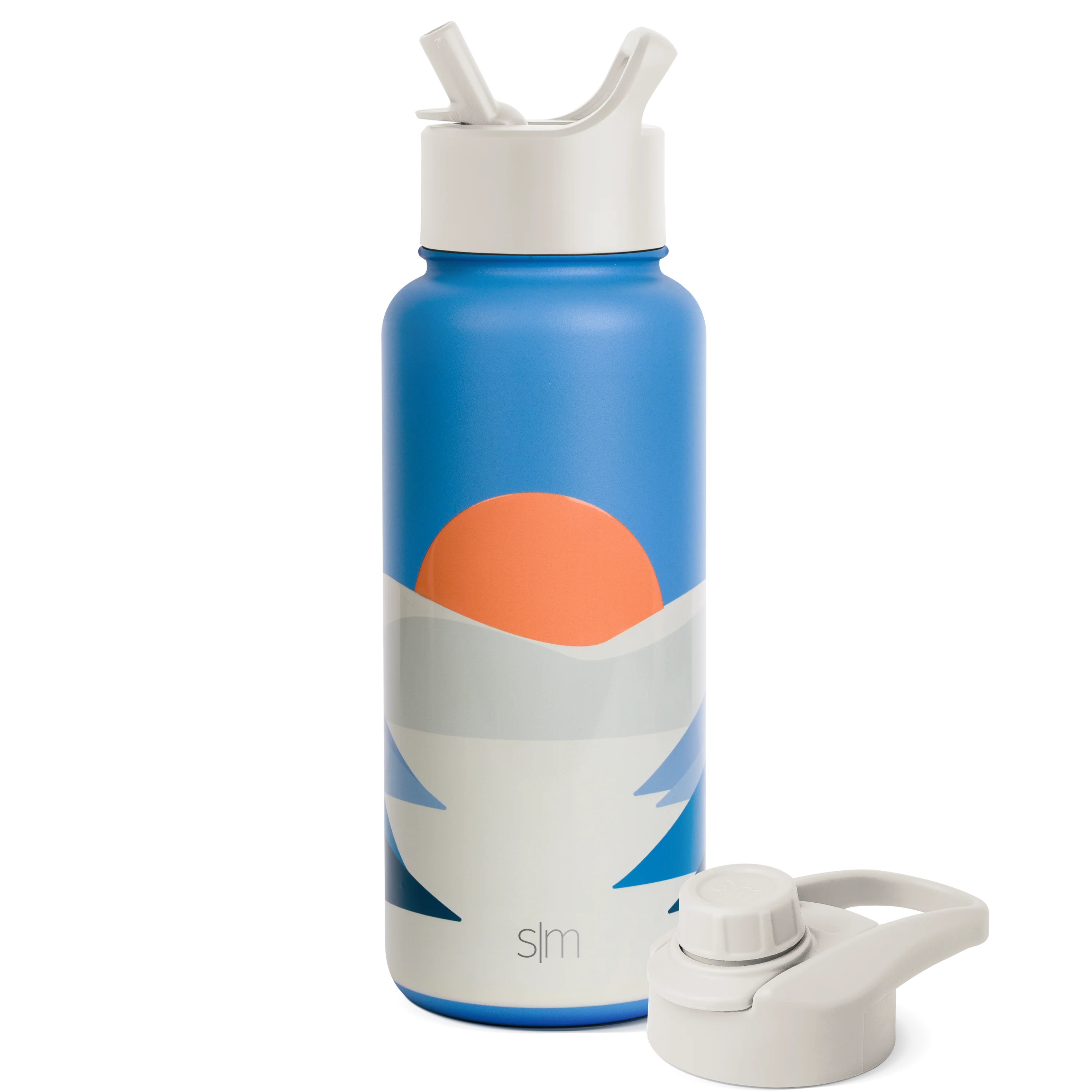 Summit Water Bottle with Straw Lid and Chug Lid