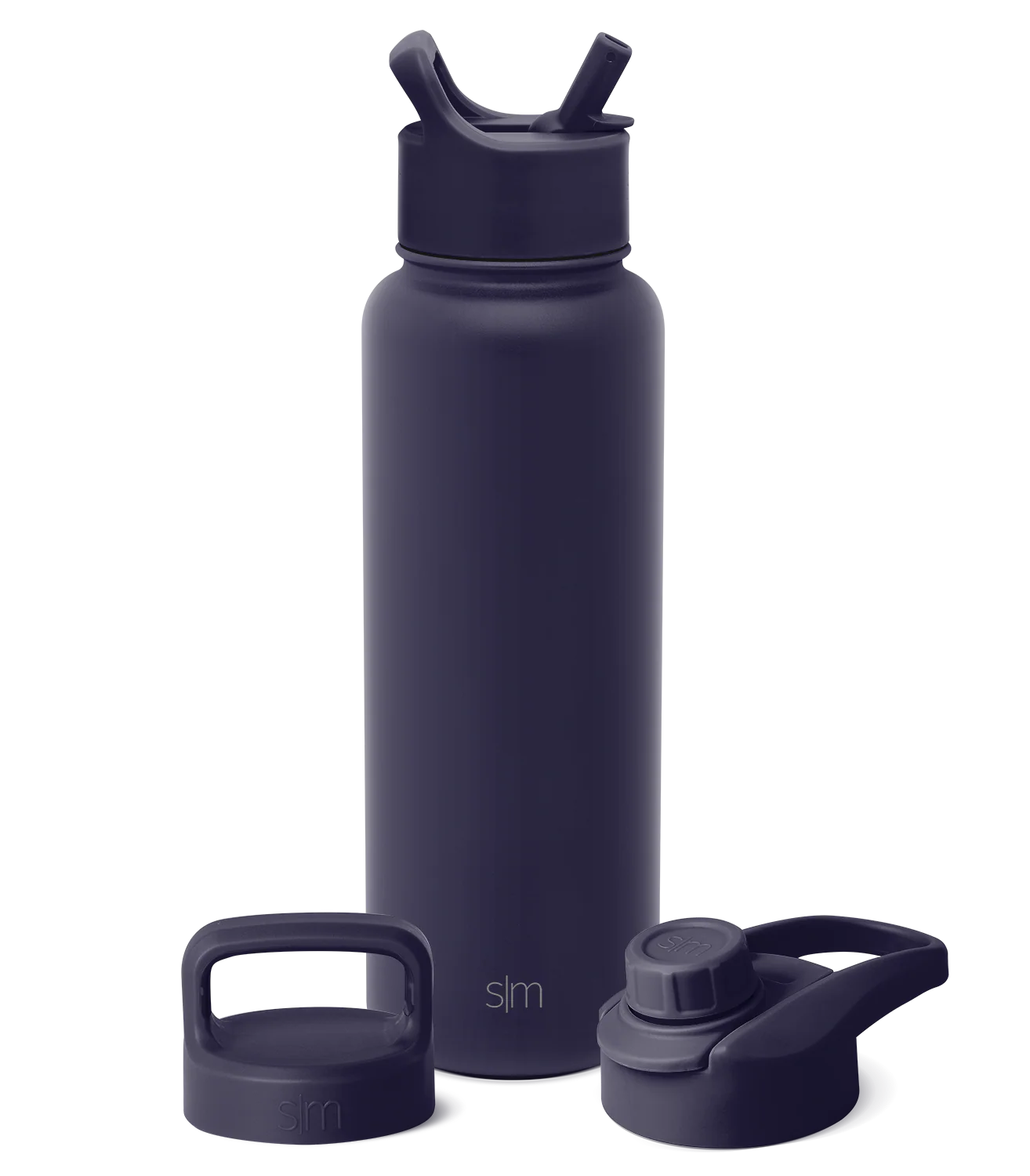 Summit Water Bottle with Straw Lid, Chug Lid, and Handle Lid