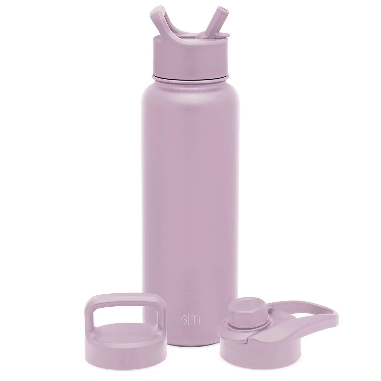 Summit Water Bottle with Straw Lid, Chug Lid, and Handle Lid