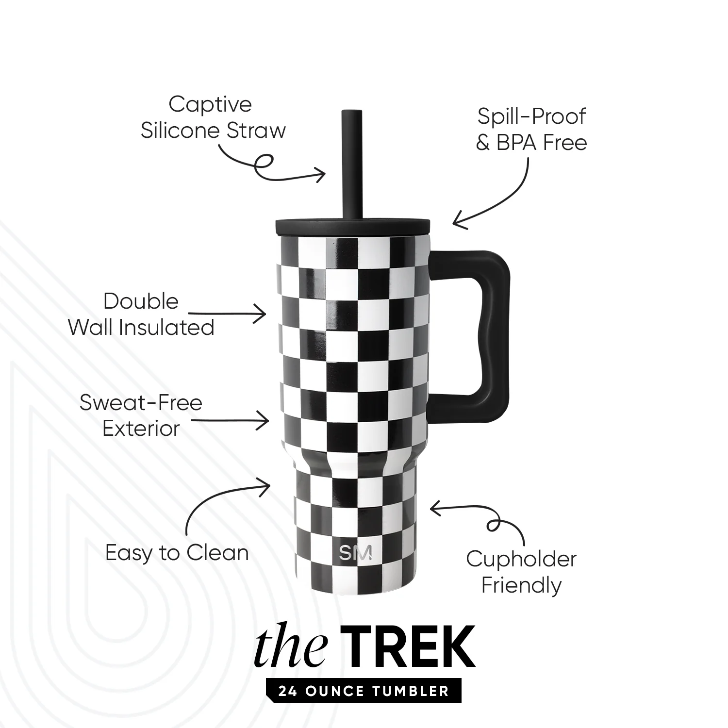 Trek Kids Tumbler with Silicone Straw Lid - Image 2