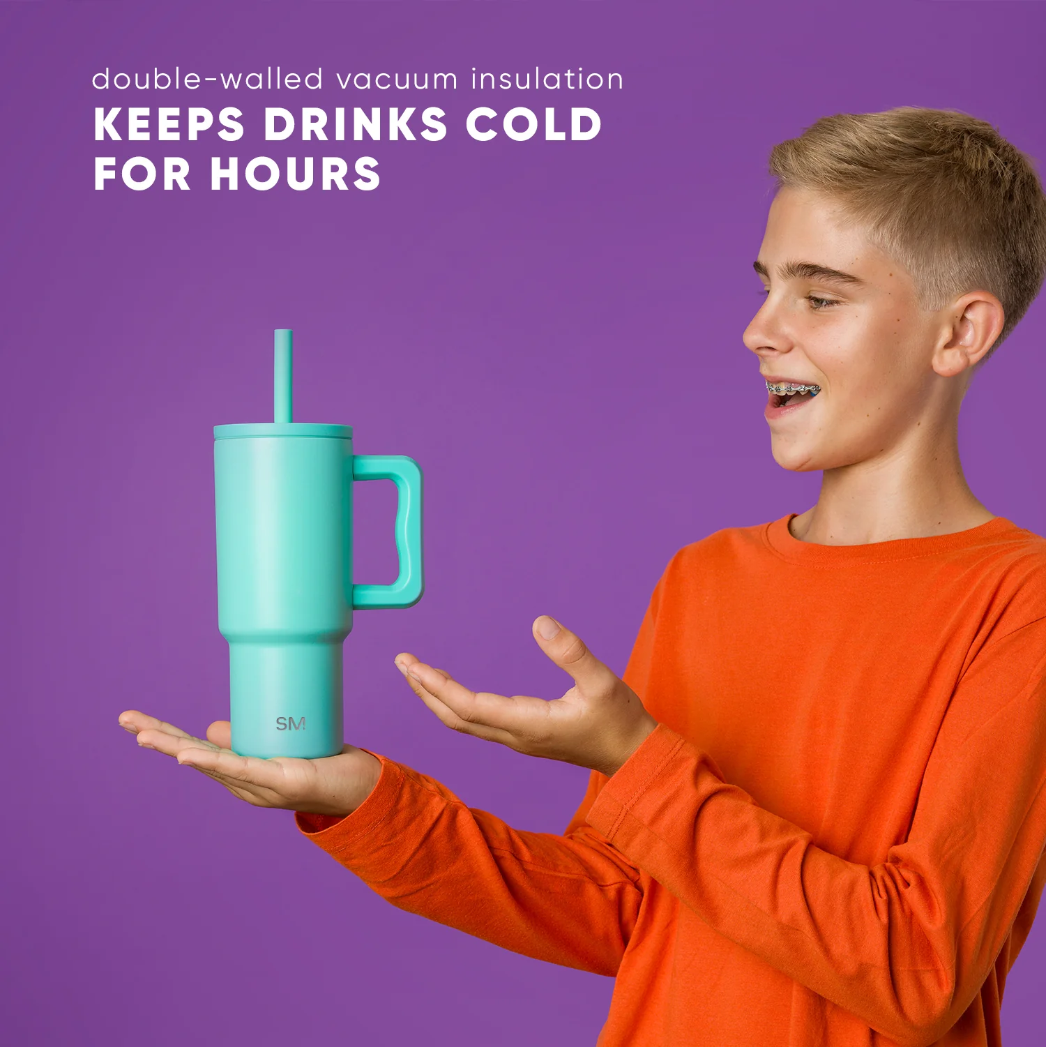 Trek Kids Tumbler with Silicone Straw Lid - Image 8