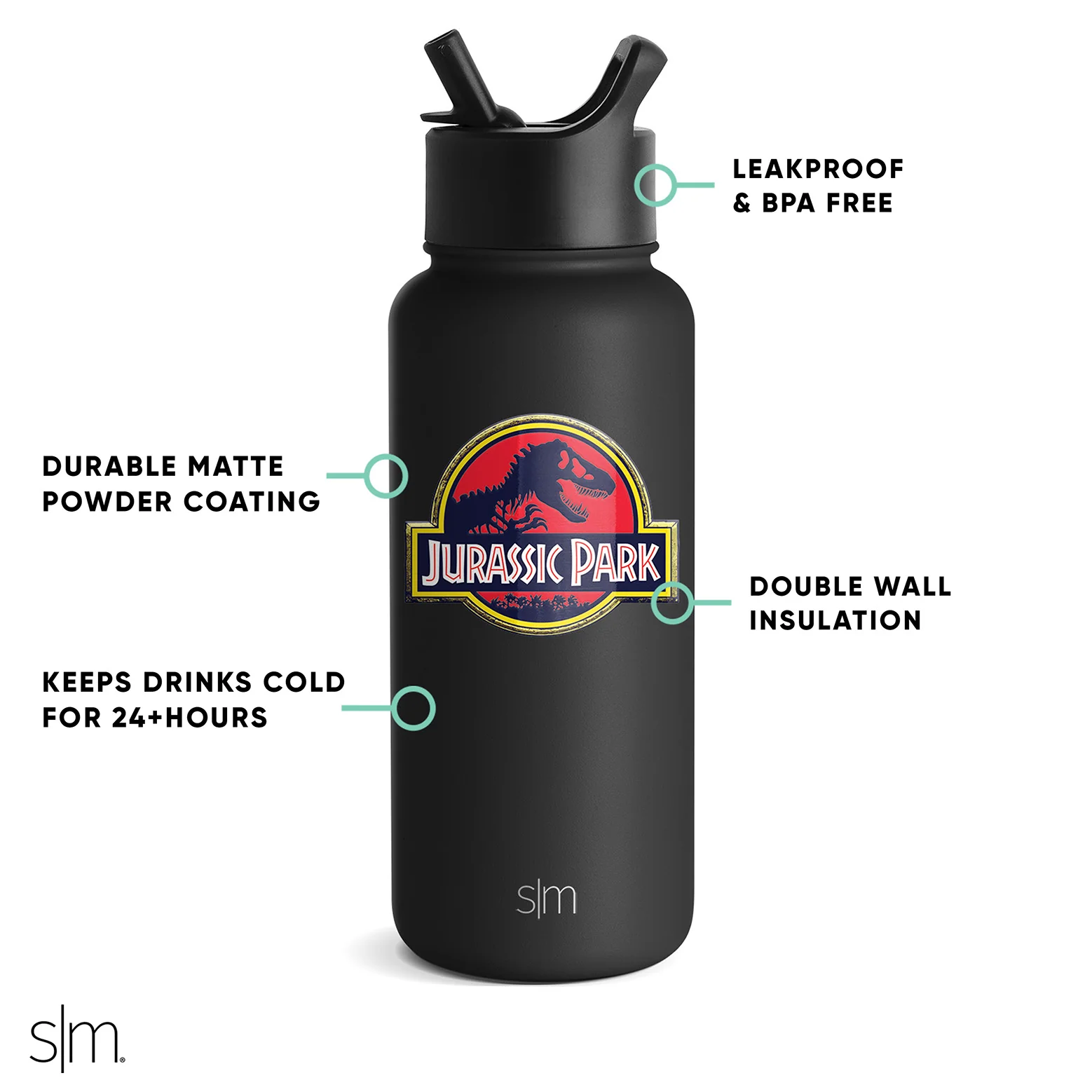 Summit Water Bottle with Straw Lid - Image 2